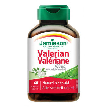 Jamieson Valeriana Valerian 400 mg 60 capsules - mydrxm.com