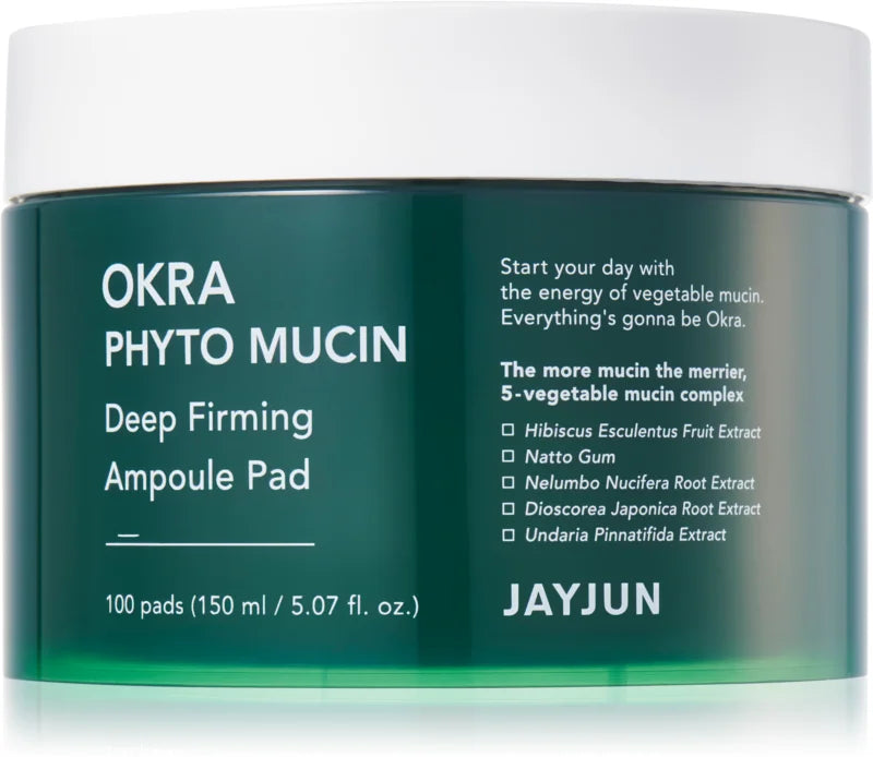 Jayjun Okra Phyto Mucin Deep Firming Ampoule Pad - 100 pads