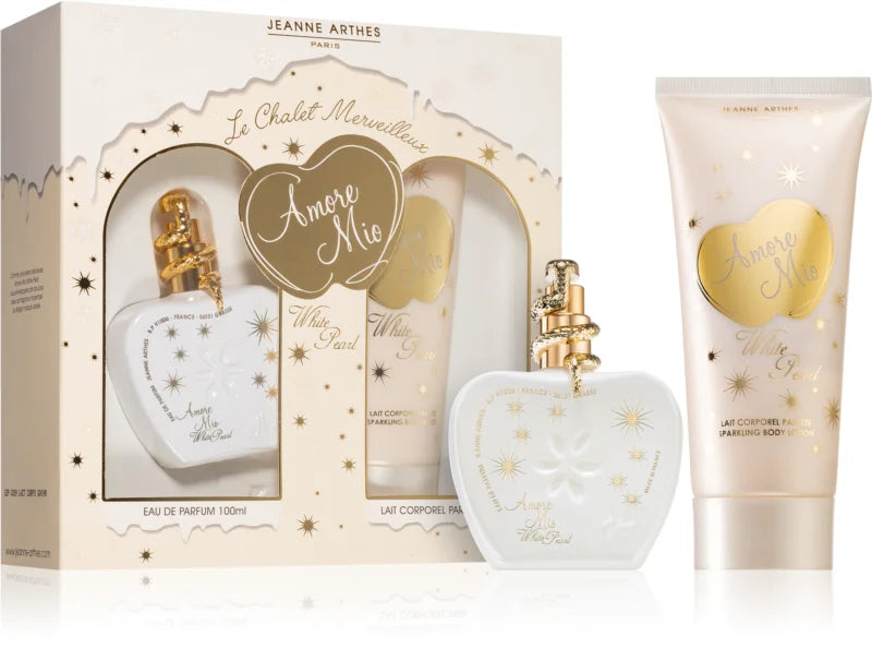 Jeanne Arthes Amore Mio White Pearl gift set for women