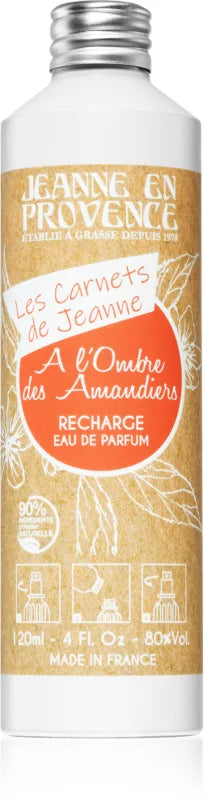 Jeanne en Provence Les Carnets de Jeanne A l'Ombre des Amandiers eau de parfum 120 ml Refill