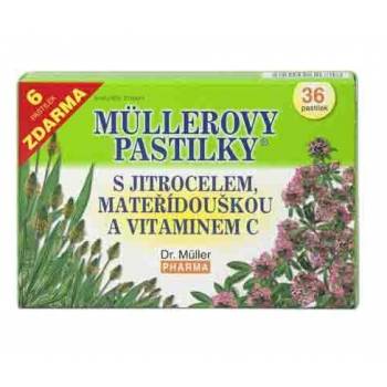 Dr. Müller Müller's lozenges with plantain and thyme 36 pcs - mydrxm.com