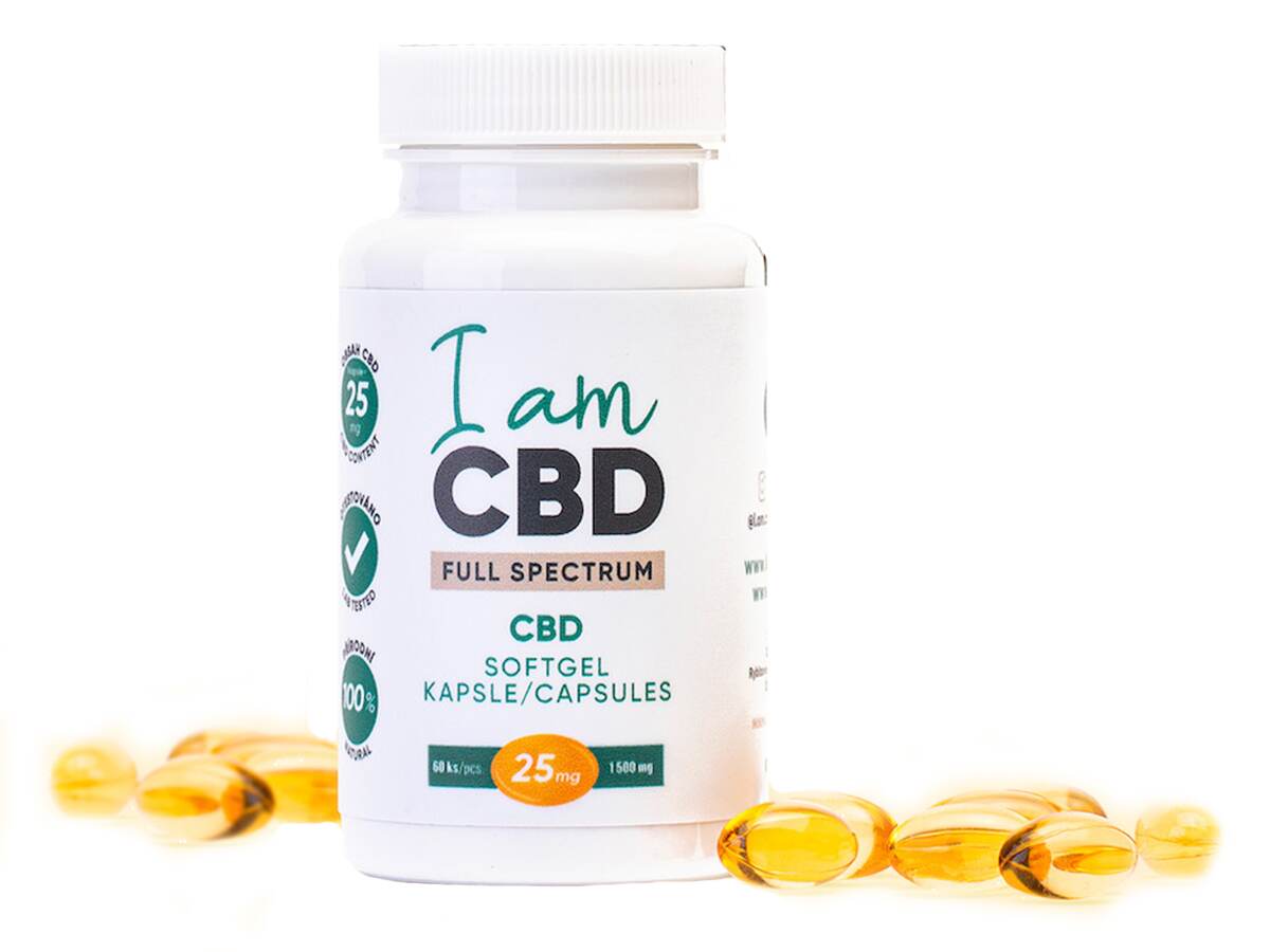 I am CBD Full Spectrum CBD 1500 mg 60 Capsules