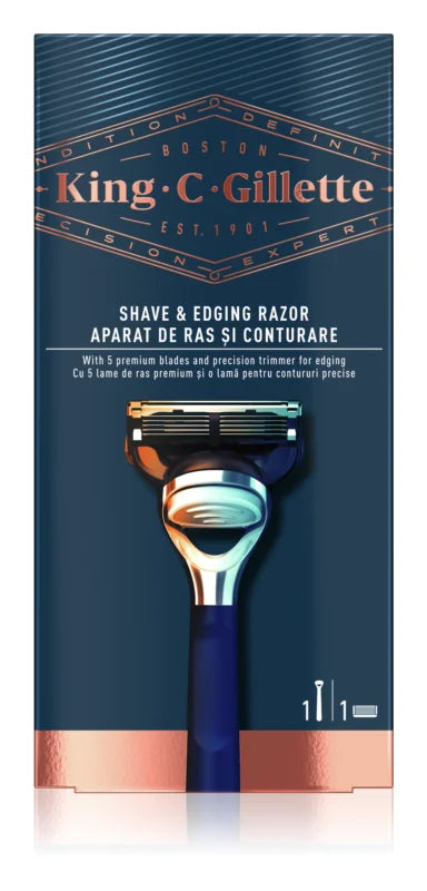 King C. Gillette Shave & Edging Razor shaver + spare head