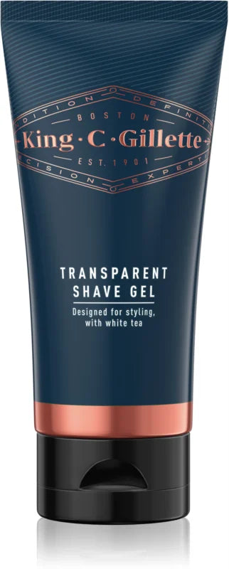 King C. Gillette Transparent Shave Gel White Tea 150 ml