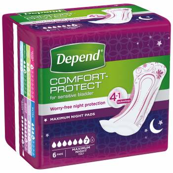 Depend Maximum incontinence pads 6 pcs - mydrxm.com
