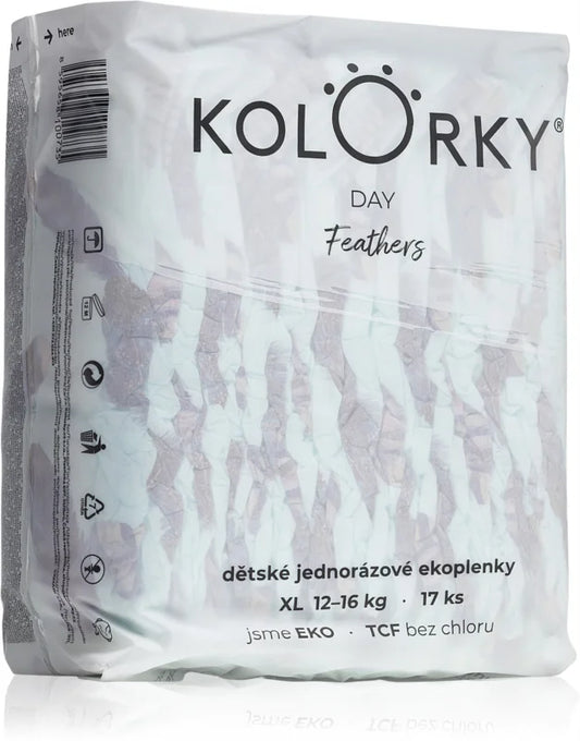 Kolorky Day Feathers disposable ECO diapers