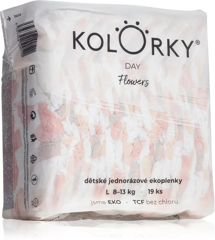 Kolorky Day Flowers disposable ECO diapers