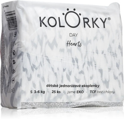 Kolorky Day Hearts disposable ECO diapers