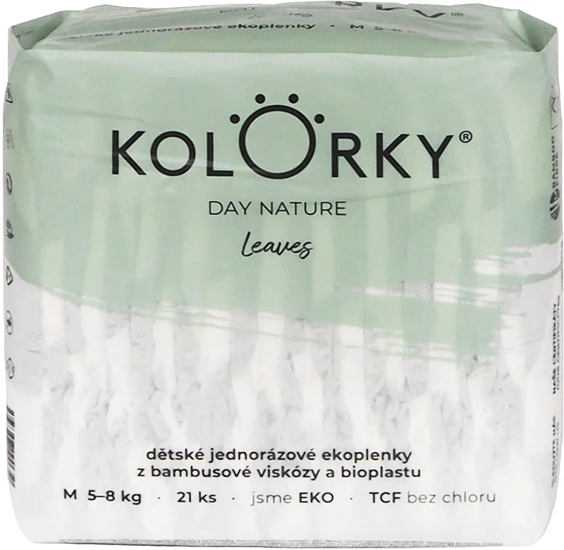 Kolorky Day Nature Bamboo Leaves disposable ECO diapers