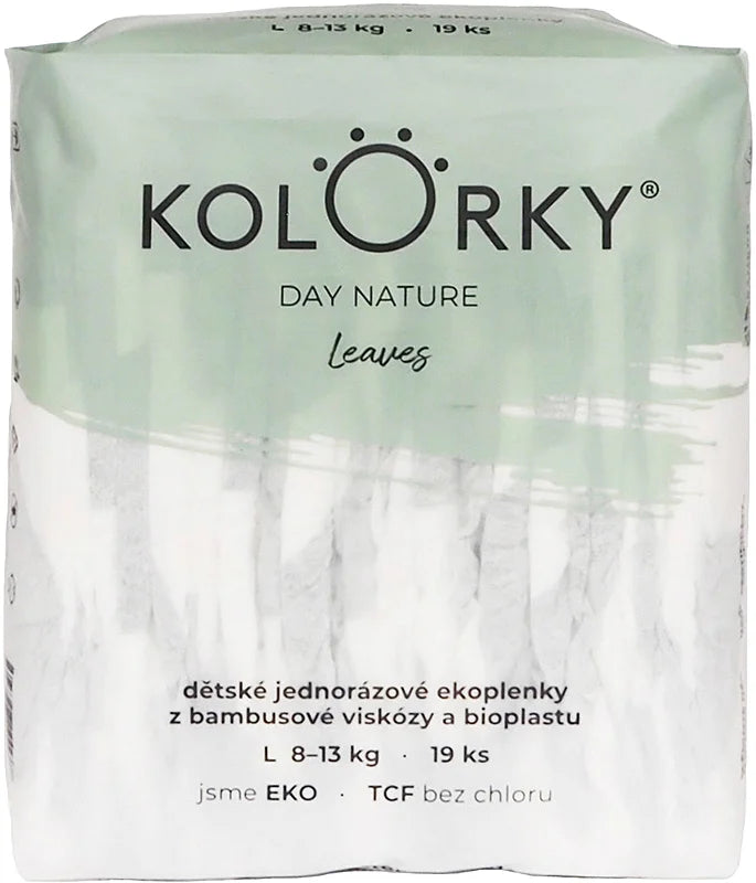 Kolorky Day Nature Bamboo Leaves disposable ECO diapers
