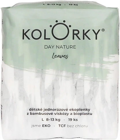 Kolorky Day Nature Bamboo Leaves disposable ECO diapers
