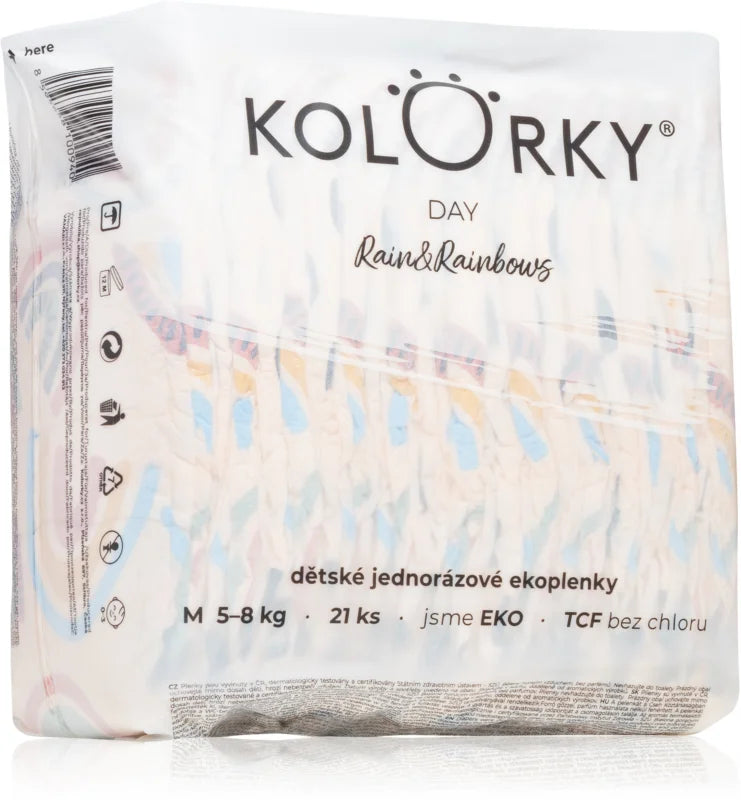 Kolorky Day Rain & Rainbow disposable ECO diapers