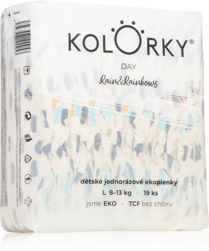 Kolorky Day Rain & Rainbow disposable ECO diapers