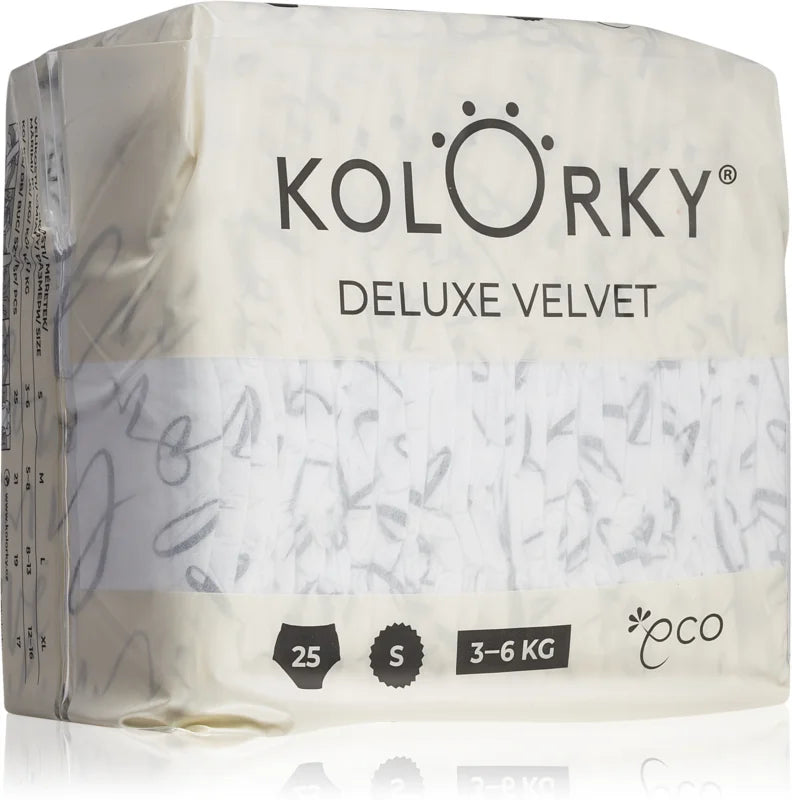 Kolorky Deluxe Velvet Love Live Laugh disposable ECO diapers