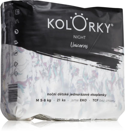 Kolorky Night Unicorn disposable ECO diapers