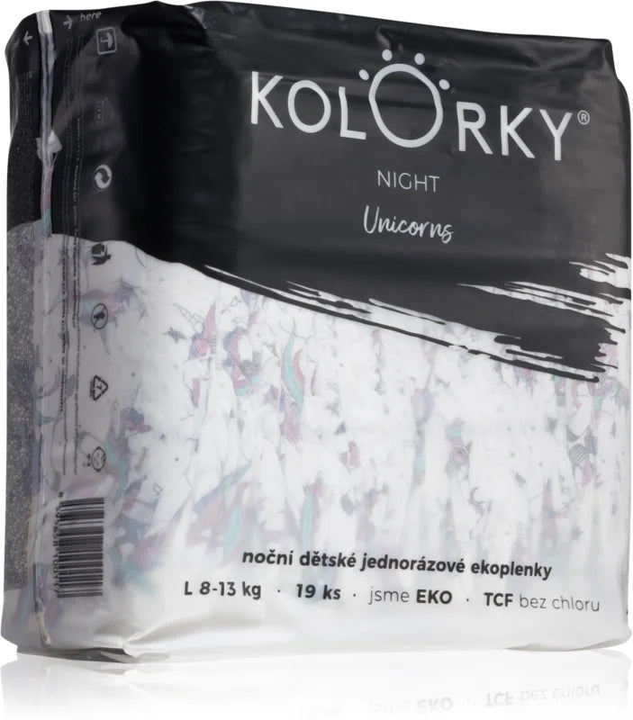 Kolorky Night Unicorn disposable ECO diapers