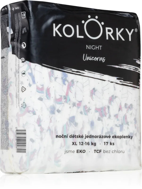Kolorky Night Unicorn disposable ECO diapers