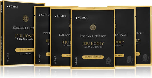 KORIKA Korean Heritage Set of 5 Cleansing Face Sheet Masks