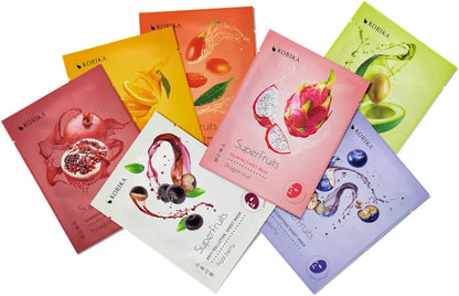 KORIKA SuperFruits Everyday Set of 7 Face Sheet Masks