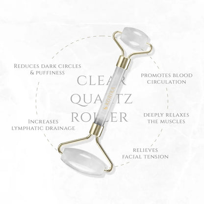 KORIKA Face Roller Clear Quartz Stone