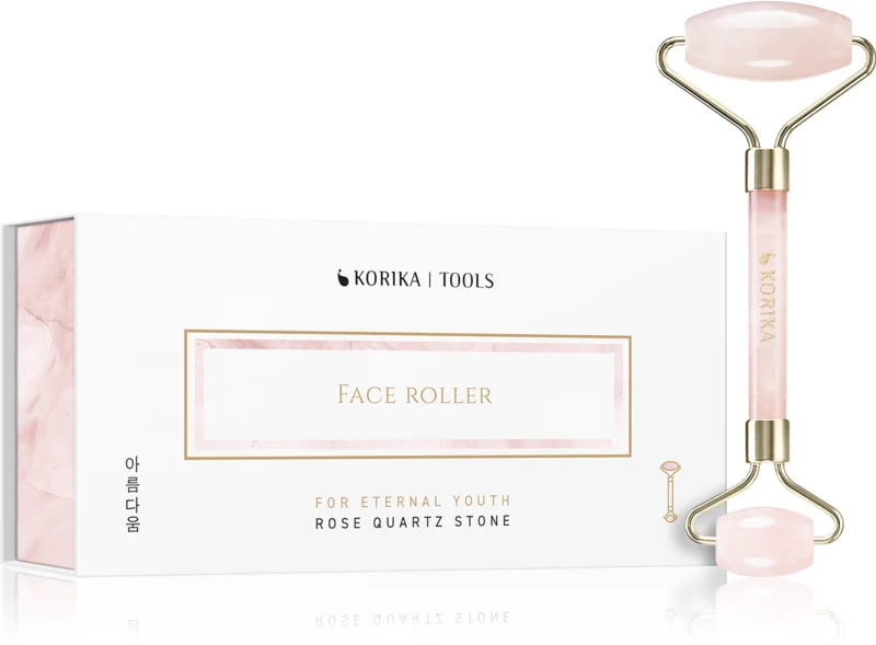 KORIKA Face Roller Rose Quartz Stone