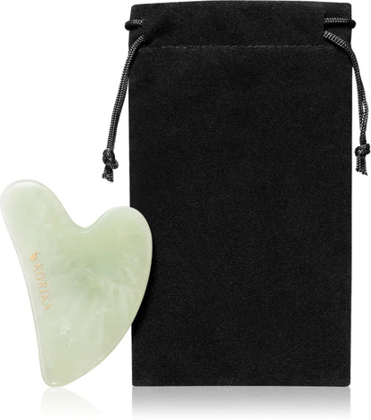 KORIKA Gua Sha Green Jade Stone facial massage aid