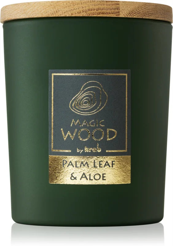 Krab Magic Wood Palm Leaf & Aloe scented candle 300 g
