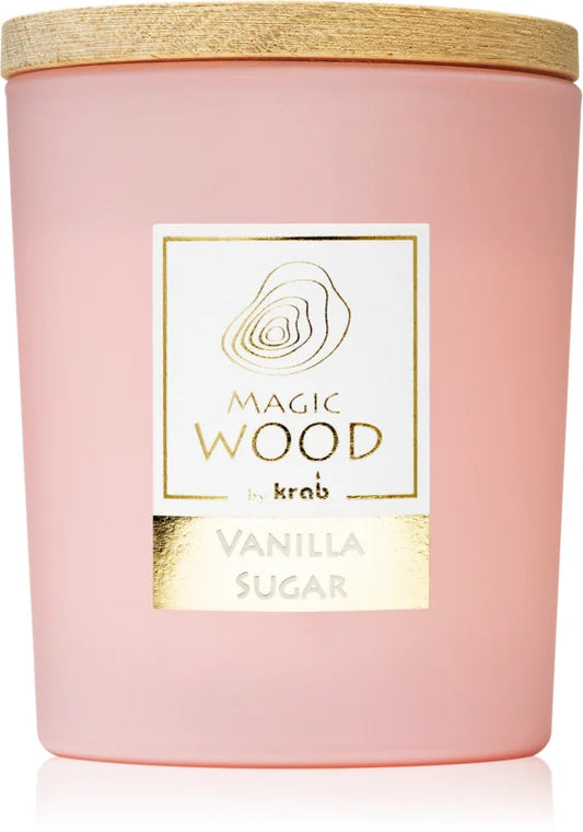 Krab Magic Wood Vanilla Sugar scented candle 300 g