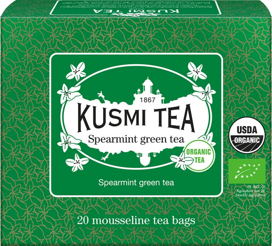 Kusmi Tea Spearmint Green Tea 20 mousseline tea bags