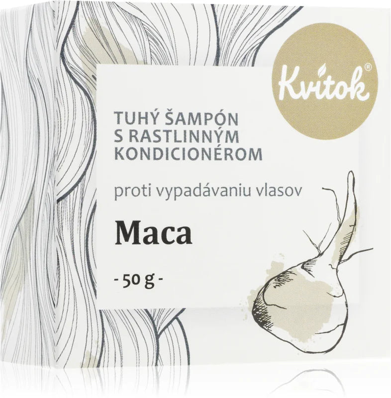 Kvitok Maca solid shampoo against hair loss 50 g