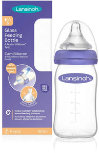 Lansinoh NaturalWave Glass baby bottle