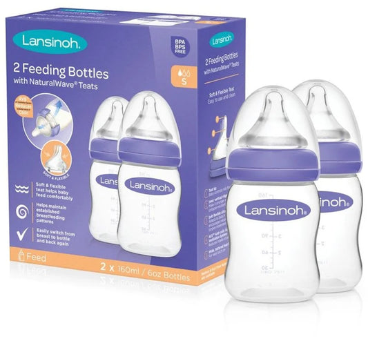 Lansinoh NaturalWave baby bottle 2 pcs x 160 ml