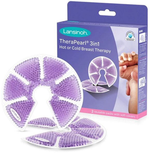 Lansinoh TheraPearl Hot Or Cold Breast Therapy 2 Gel pads