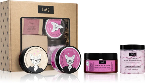 LaQ Kitten Magnolia Gift set for face and body