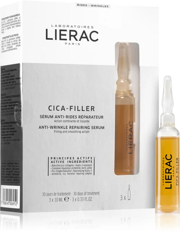 Lierac Cica-Filler An intensive anti-wrinkle repairing serum 3x10 ml
