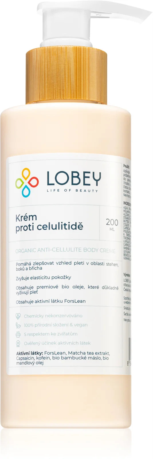 Lobey anti-cellulite body cream 200 ml