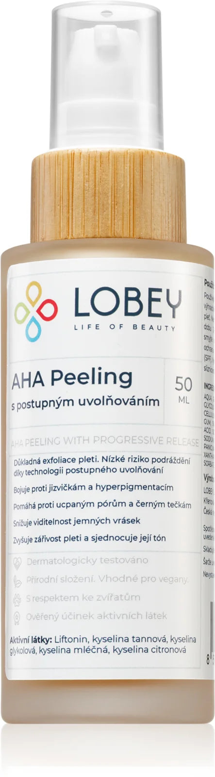 Lobey skin scrub with AHA acids 50 ml