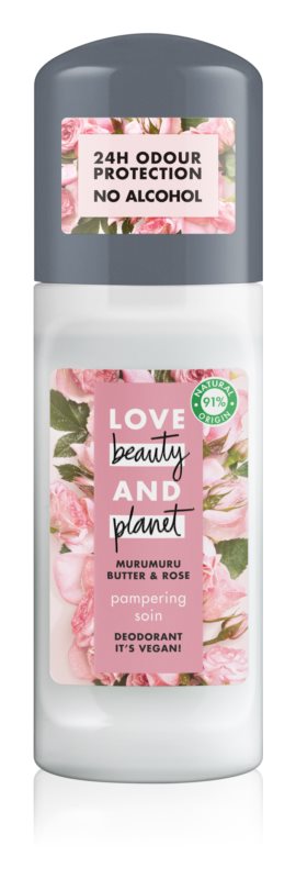 Love Beauty and Planet roll-on deodorant Caring rose, 50 ml