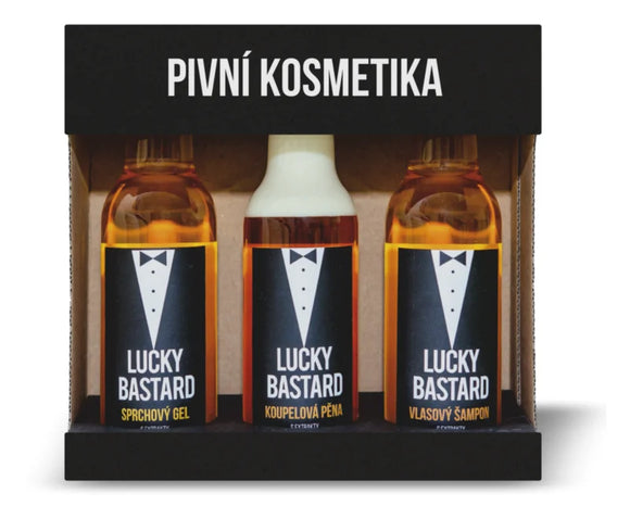 Lucky Bastard Beer Cosmetics For Men Bath Gift set