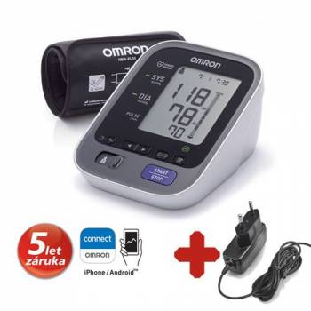 Omron M7 Intelli IT blood pressure test + 5 years warranty + 220V AC power supply
