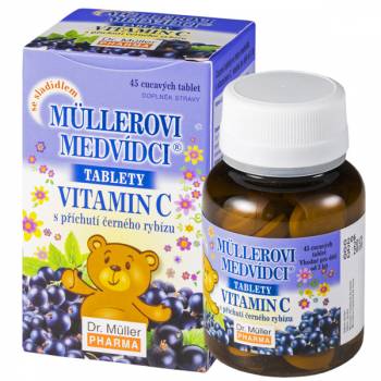Dr. Müller Müller's teddy bears with vitamin C blackcurrant 45 tablets - mydrxm.com