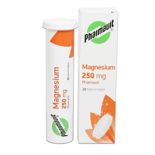 Pharmavit Magnesium 250 mg 20 effervescent tablets - mydrxm.com