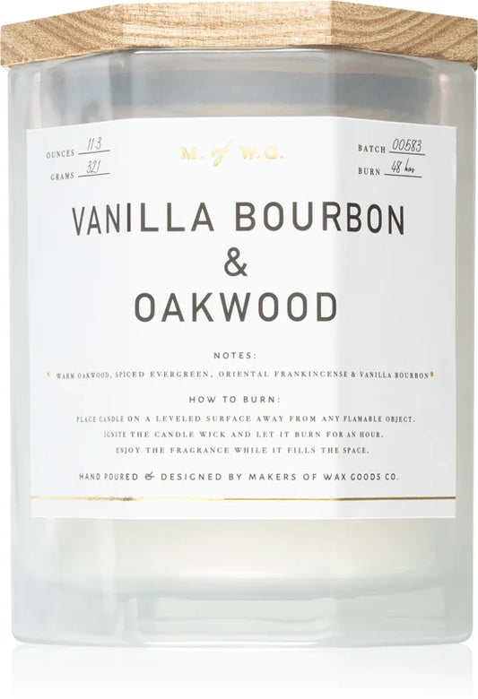 Makers of Wax Goods Vanilla Bourbon & Oakwood scented candle 321 g