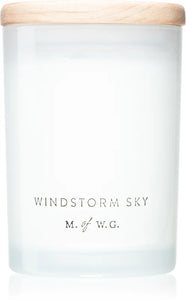Makers of Wax Goods Windstorm Sky scented candle