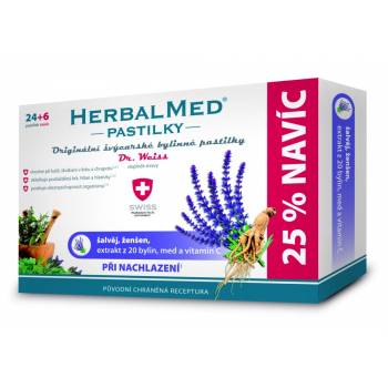 Dr. Weiss HerbalMed Sage + ginseng + vitamin C 24 + 6 lozenges - mydrxm.com