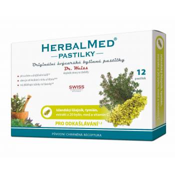 Dr. Weiss HerbalHoney Icelandic lichen + thyme + honey + vitamin C 12 lozenges - mydrxm.com