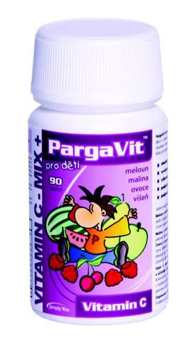 Pargavit Vitamin C Mix Plus for Kids 90 tablets