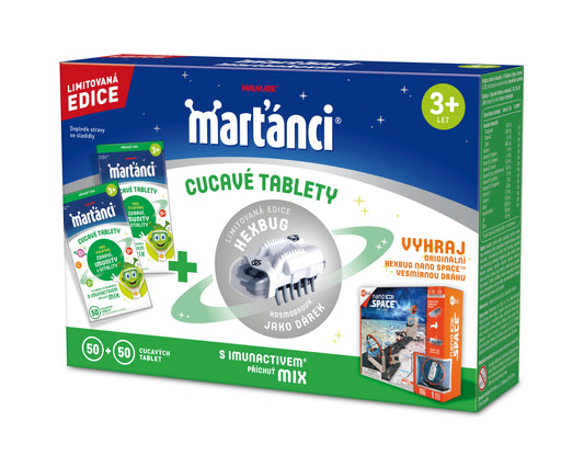 Martians with Immunactive Mix 50 + 50 Tablets + Hex bug toy free - mydrxm.com