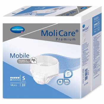 MoliCare Mobile 6 drops size S incontinence briefs 14 pcs