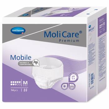 MoliCare Mobile 8 drops size M incontinence briefs 14 pcs
